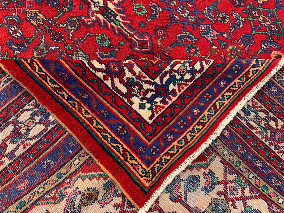 310 x 213 cm handgeknoopt Perzisch wollen vloerkleed - Rood medaillonontwerp - KBHM-982