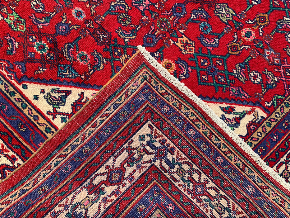 310 x 213 cm handgeknoopt Perzisch wollen vloerkleed - Rood medaillonontwerp - KBHM-982
