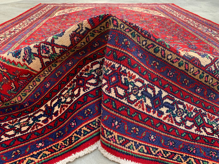 310 x 213 cm handgeknoopt Perzisch wollen vloerkleed - Rood medaillonontwerp - KBHM-982