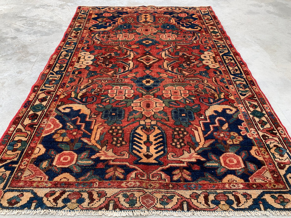 191 x 127 cm Handgeknoopt Perzisch wollen tapijt - Koraalkleurig botanisch bloemendesign - KBHM-991