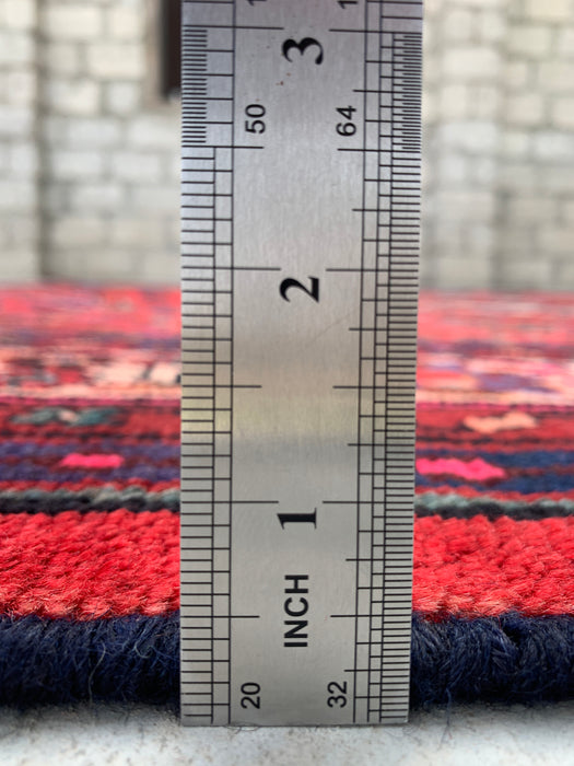 9'10 x 7'1 handgeknoopt Perzisch wollen tapijt - Koraalkleurig floraal medaillonontwerp - KBHM-992