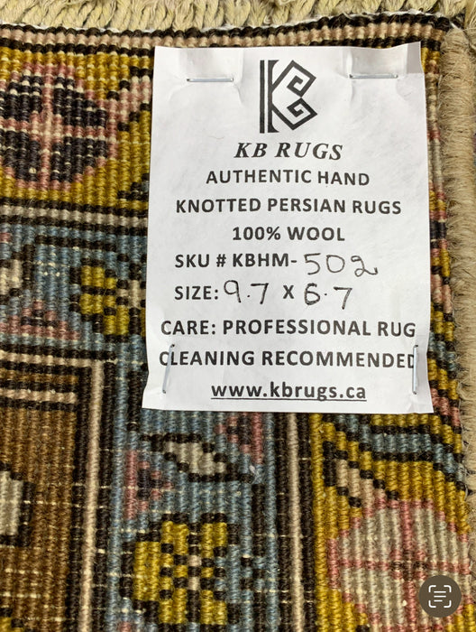 7'x10' Hand-Knotted Persian Olive/Multi Area Rug – KB Rugs 