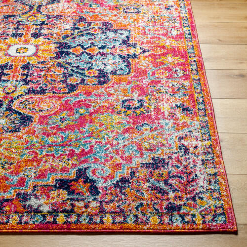 Livabliss Harput Machinaal Geweven Vloerkleed — Multi / Oranje | HAP-1062
