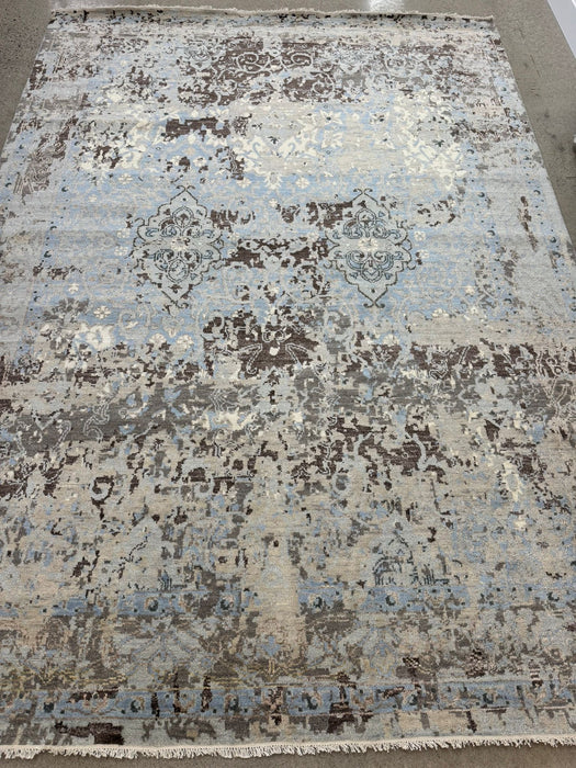 9'x12' Hand-Knotted Tibetan Blue/Grey Area Rug – KB Rugs