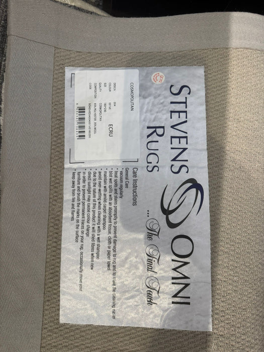 5'x8' Cream Hand Tufted Shaggy Area Rug