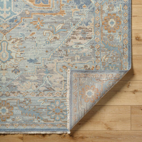 Cappadocia Handgemaakt Wollen Vloerkleed — Blauw / Zand | CPP-5034 - construction