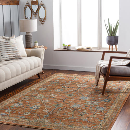 Reign handgemaakt wollen vloerkleed — Roest / Multi | REG-2301 - colour & pattern