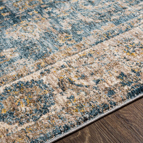 Livabliss Mirabel Machinaal Geweven Vloerkleed — Blauw / Beige | MBE-2305