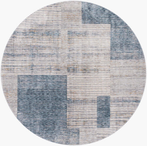 Livabliss Cardiff machinaal geweven vloerkleed — Blauw / Grijs | CDF-2312