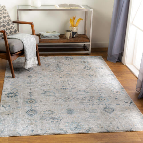 Brunswick Machinaal Geweven Vloerkleed — Ivoor / Salie| BWK-2316 - colour & pattern