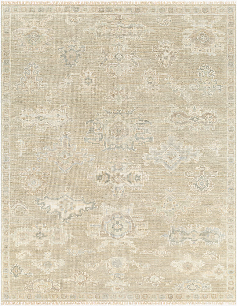 Antalya Handgemaakt Wollen Vloerkleed — Beige / Mist | AAT-2305 - performance