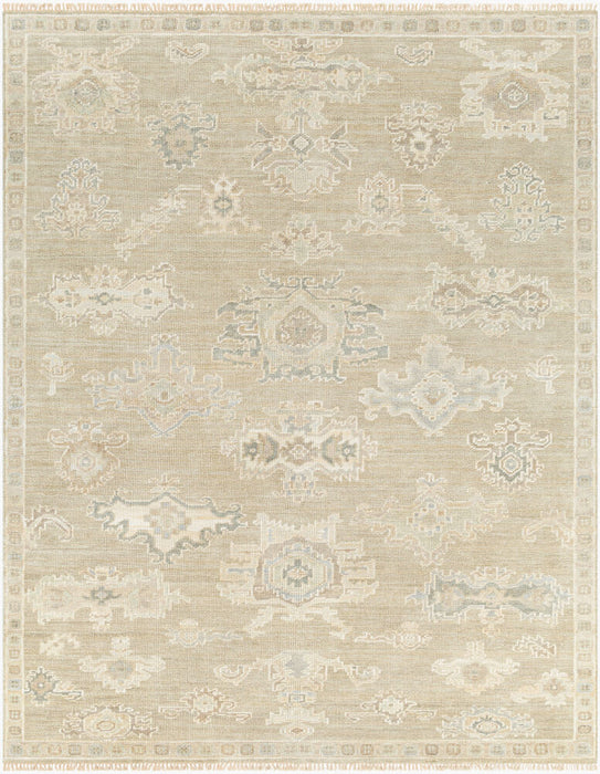 Antalya Handgemaakt Wollen Vloerkleed — Beige / Mist | AAT-2305