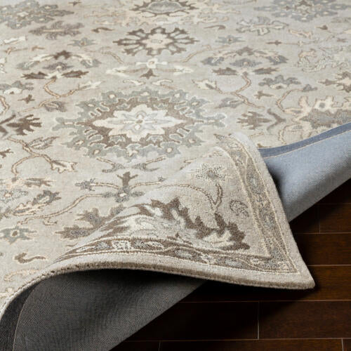 Caesar Handgemaakt Wollen Vloerkleed — Grijs / Taupe | CAE-1197
