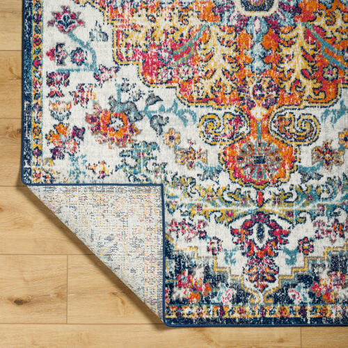 Livabliss Harput Machinaal Geweven Vloerkleed — Veelkleurig Medaillon | HAP-1000