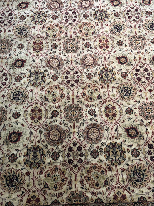 8’x10’ Hand-Knotted Persian-Style (Indo-Persian) Wool Area Rug- Multi/Red