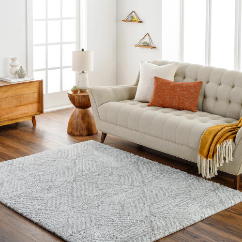Cloudy Shag Machinaal Geweven Vloerkleed — Lichtgrijs | CDG-2320 no - colour & pattern