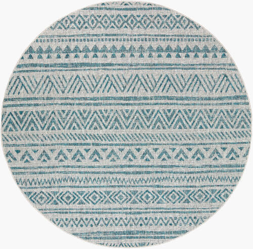 Livabliss Eagean Machinaal Geweven Vloerkleed — Talingblauw / Taupe | EAG-2307