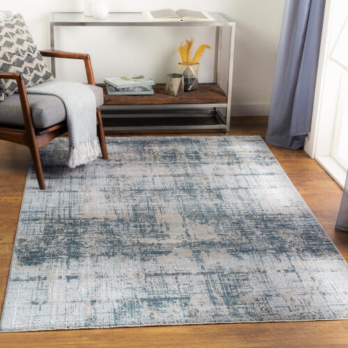 Brunswick machinaal geweven vloerkleed — Lichtblauw / Taupe | BWK-2300