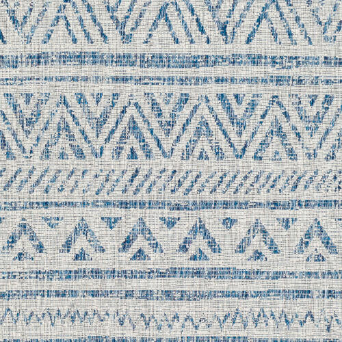 Livabliss Eagean Machinaal Geweven Vloerkleed — Blauw / Taupe | EAG-2306