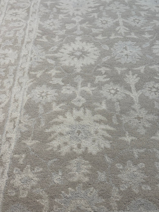 4'x6' Handgetuft tapijt van Nepalese wol - Neutraal