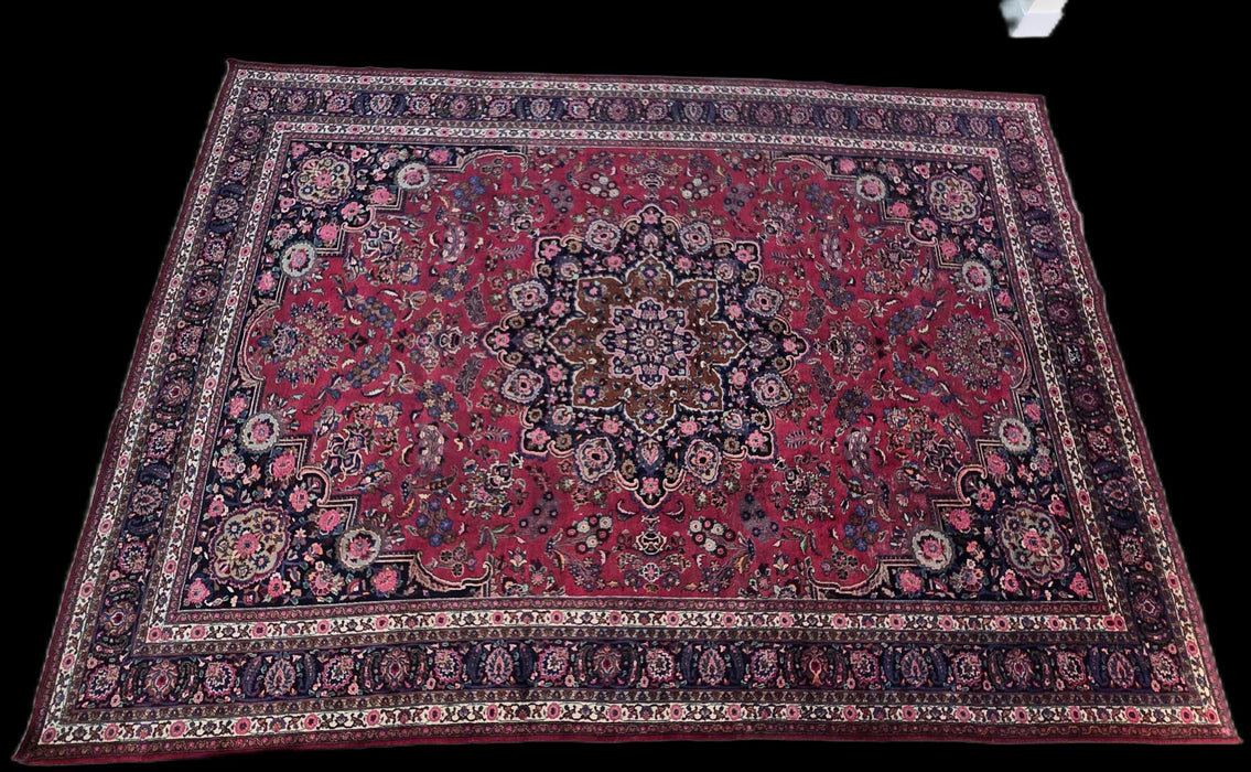 9’8" x 14' handgeknoopt vloerkleed van 100% wol
