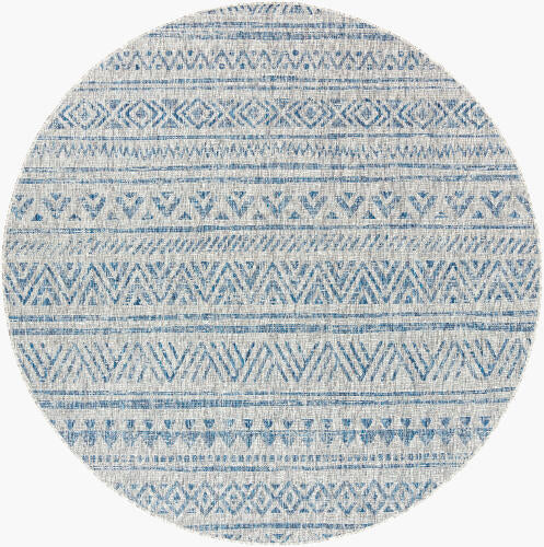 Livabliss Eagean Machinaal Geweven Vloerkleed — Blauw / Taupe | EAG-2306