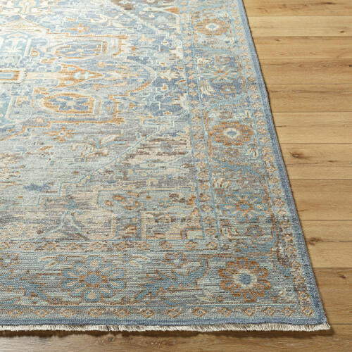 Cappadocia Handgemaakt Wollen Vloerkleed — Blauw / Zand | CPP-5034