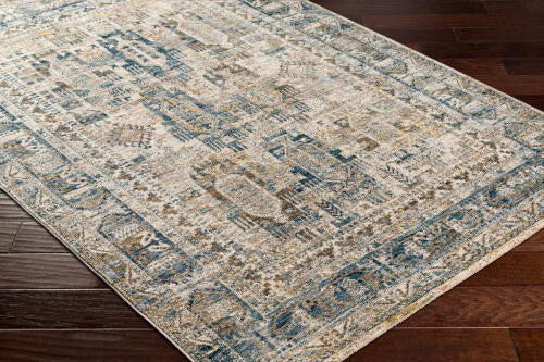 Livabliss Mirabel Machinaal Geweven Vloerkleed — Ivoor / Denim | MBE-2302