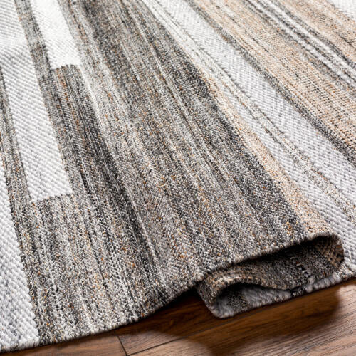 Azalea Handgemaakt Vloerkleed — Zwart / Tan | AZA-2334 - construction