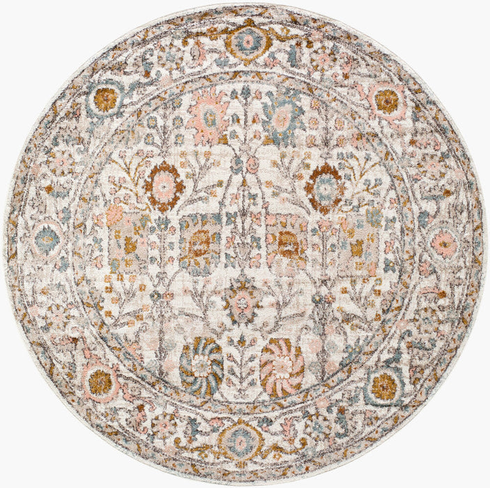 Ankara Machinaal Geweven Vloerkleed — Ivoor / Blush Multi | AKR-2332