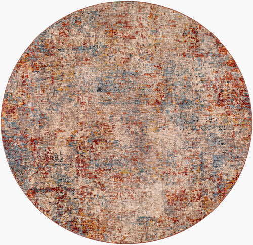 Livabliss Mirabel Machine Woven Rug — Dusty Coral / Pale Blue | MBE-2300