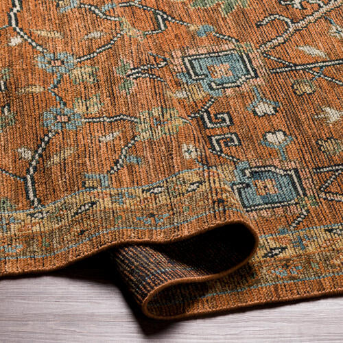 Reign handgemaakt wollen vloerkleed — Roest / Multi | REG-2301