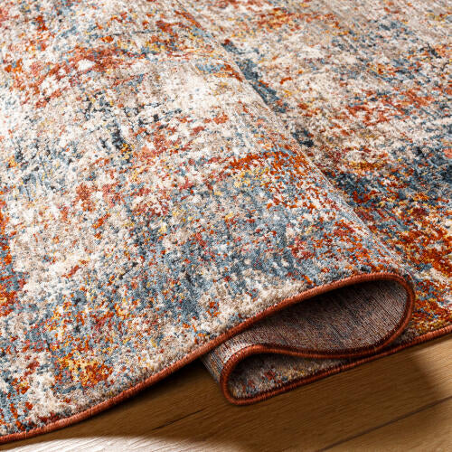 Livabliss Mirabel Machine Woven Rug — Dusty Coral / Pale Blue | MBE-2300