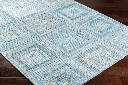 Calgary Handgemaakt Vloerkleed — Denim / Hemelsblauw | CGR-2301