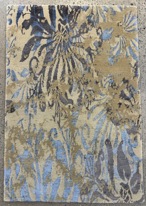 60x90 cm handgeknoopt Nepalees vloerkleed van 100% wol