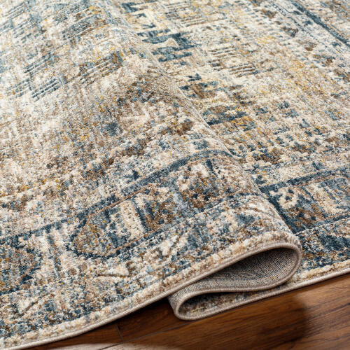 Livabliss Mirabel Machinaal Geweven Vloerkleed — Ivoor / Denim | MBE-2302