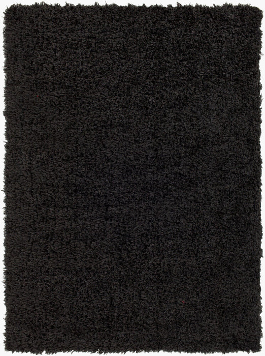 Angora Machine Woven Rug — Black | ANG-2306