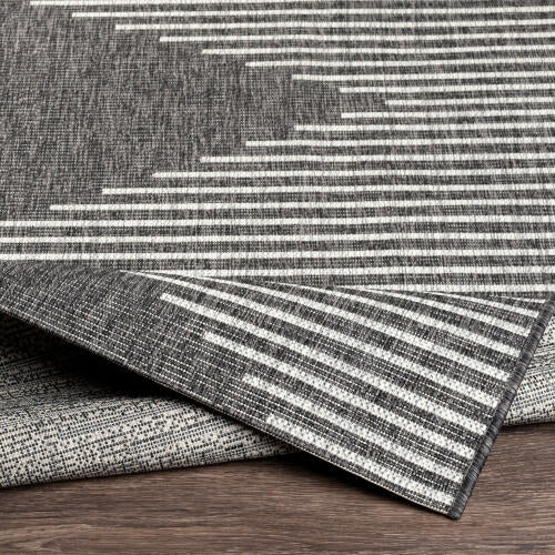 Livabliss Eagean Machinaal Geweven Vloerkleed — Houtskool / Grijs | EAG-2348 - construction