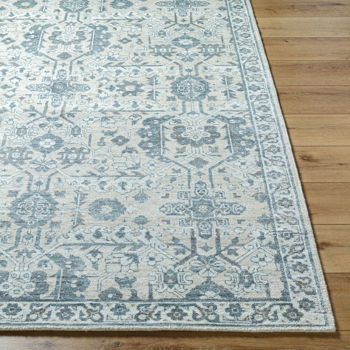 Aleyna Hand Knotted Rug — Light Blue / Cream | ANE-2300