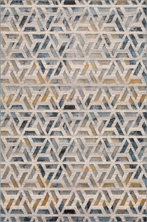 8'x10' Power-Loomed Modern Geometrical Style Beige/Multi Area Rug – KB Rugs