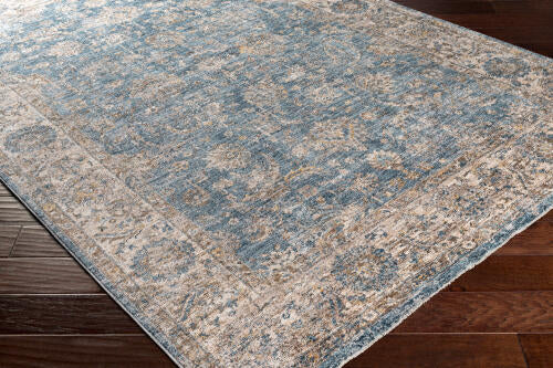 Livabliss Mirabel Machinaal Geweven Vloerkleed — Blauw / Beige | MBE-2305