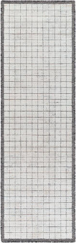 Carre handgemaakt tapijt — Lichtbeige / Houtskool | CCR-2301