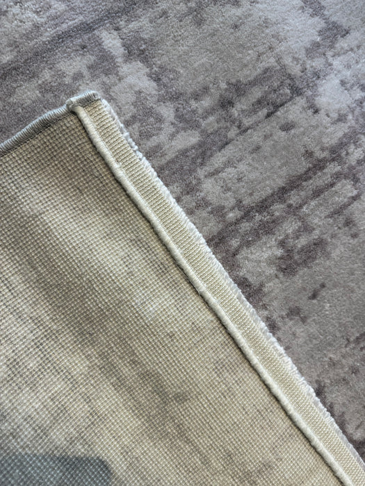 9'x12' Hand-Knotted Eurofa Silk Grey/Ivory Area Rug – KB Rugs