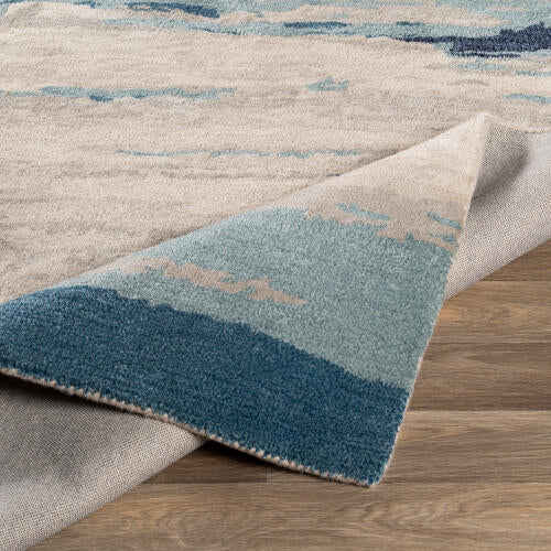 Kavita Handmade Rug — Blue / Sand | KVT-2306 - construction