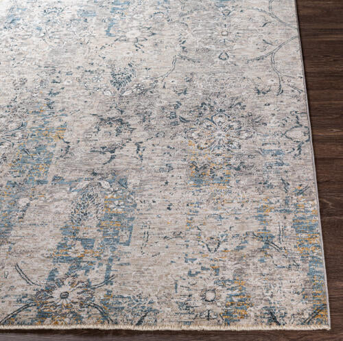 Livabliss Cardiff machinaal geweven vloerkleed — Blauw / Grijs / Ivoor | CDF-2300