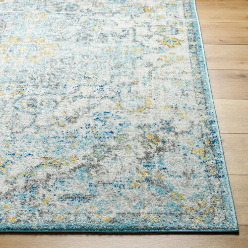 Livabliss Harput Machine Woven Rug — Blue / Gold | HAP-1065
