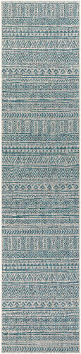 Livabliss Eagean Machinaal Geweven Vloerkleed — Talingblauw / Taupe | EAG-2307