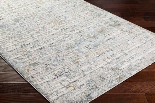 Livabliss Dresden machinaal geweven vloerkleed — Zacht zeegroen / Taupe | DRE-2304