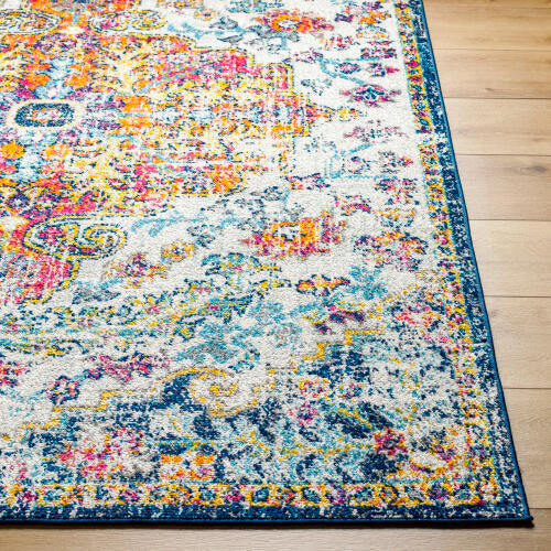 Livabliss Harput Machinaal Geweven Vloerkleed — Veelkleurig Medaillon | HAP-1000