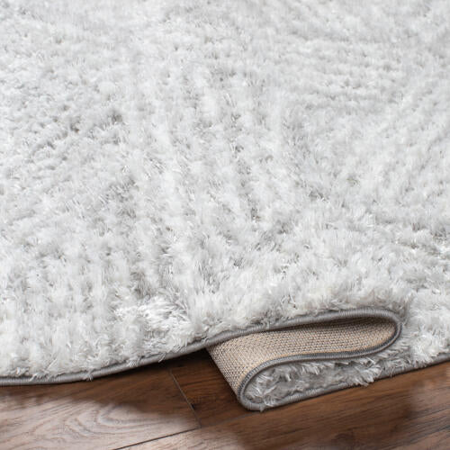 Cloudy Shag Machinaal Geweven Vloerkleed — Lichtgrijs | CDG-2320 no - construction